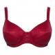 Détail du bijou perle à l'entre-seins et de la dentelle Power-Lace du soutien-gorge Alice Rouge Ulla Dessous