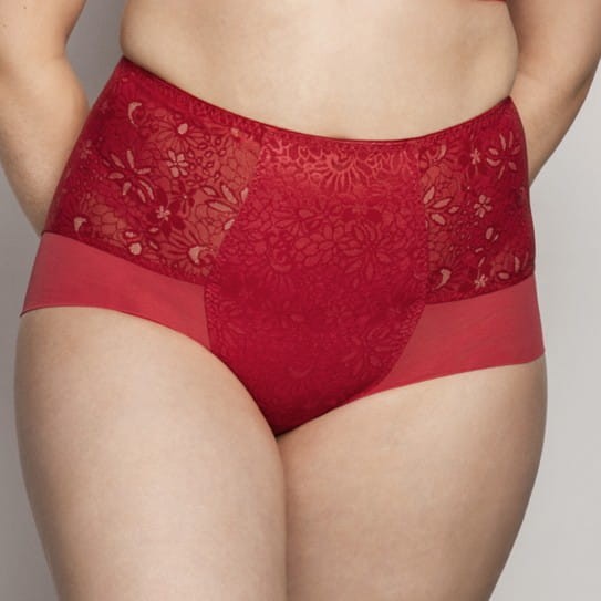 Culotte gainante taille haute Alice rouge Ulla Dessous vue de face