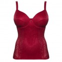 Top sculptant avec armatures Bonnet B à G Rouge Alice