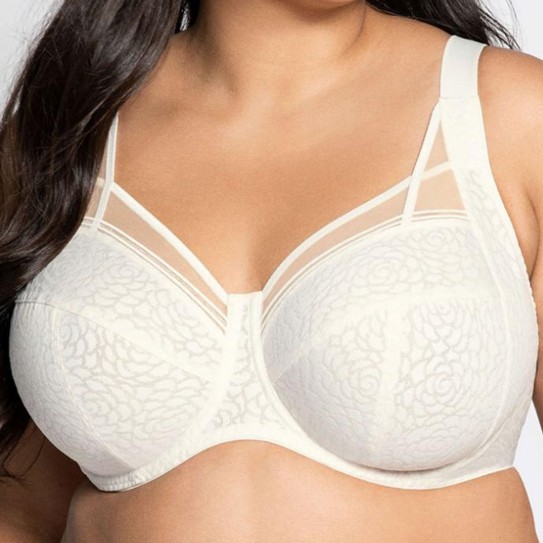Soutien-gorge grand maintien Romy écru, bonnets C à L du 80 au 135.